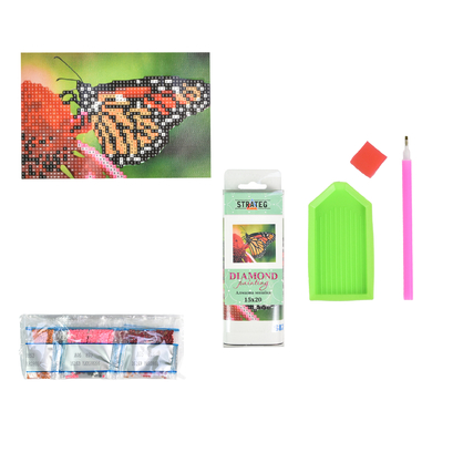 Фото, Відеоогляди алмазна мозаїка strateg преміум легкість польоту без підрамника розміром 10х15 см (yab28656)