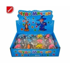 Пригуни M 0091 U/R (144шт) водяные светящиеся, 6,5см, с рыбкой, 12 шт в дисплее, 29-21-6,5см