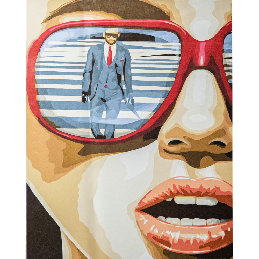 Фото, Відеоогляди картина за номерами strateg преміум відображення в окулярах з лаком розміром 40х50 см va-3379