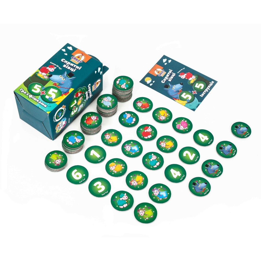 Фото, Відеоогляди гра настільна «спритні вівці. схопи 10-ку!» vt8033-03