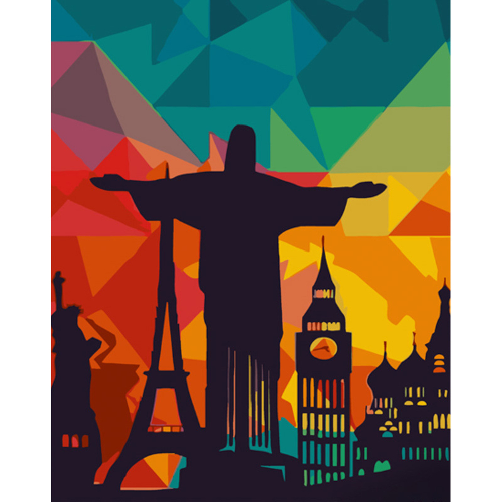 Фото, Видеообзоры картина за номерами strateg преміум найвизначніші місця світу розміром 40х50 см (gs1047)