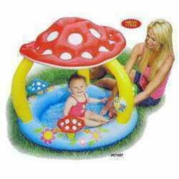 Басейн 57407 (6шт) детский с навесом-грибок 1-3лет 102-89 см