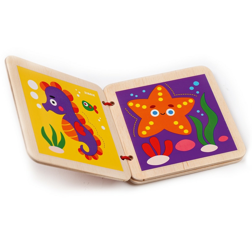 Фото, Видеообзоры дерев'яна книжечка «морські жителі» rw3031