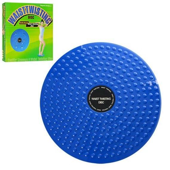 Диск MS 0698 (30шт) 2в1(тренажер,массажер),24,5см,пластик, в кор-ке,25,5-25,5-3,5см