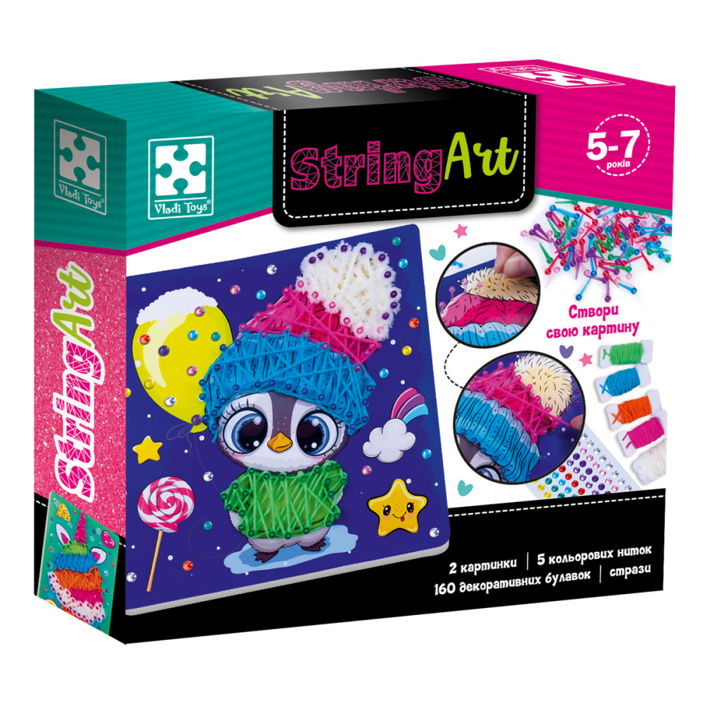 Фото, Видеообзоры набір для творчості vladi toys cтрінг арт. ласунчик. vt4501-21