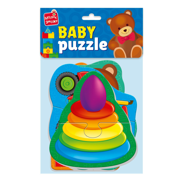 Гра розвиваюча Vladi Toys м'які бейбі пазли Малюк зможе "Іграшки"