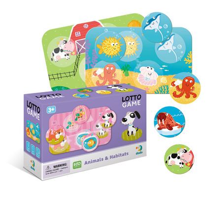 Фото, Видеообзоры настільна гра лото dodo тварини та їх середовище існування