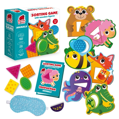 Фото, Видеообзоры гра-сортер з дерев'яними фігурами «звірята» rw4204
