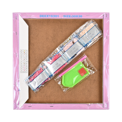 Фото, Відеоогляди алмазна мозаїка strateg преміум магія чорного кота розміром 30х30 см не повна викладка (deex16279)