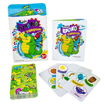 Фото, Відеоогляди карткова гра strateg крокозаврик розважальна українською мовою (30969)