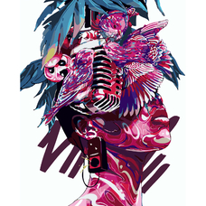 Картина за номерами Strateg ПРЕМІУМ Арт-думки з лаком розміром 40х50 см SY6234