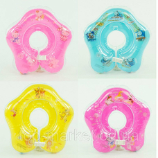 Круг для купання малюків 466-966 (150) з ручками, 4 вида, в кульку Круг для купання малюків 466-966 (150) з ручками, 4 вида, в кульку