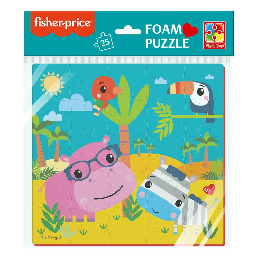 Фото, Видеообзоры м'які пазли «fisher-price. бегемот і зебра» vt1109-04