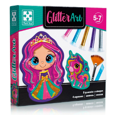 Набір для творчості з глітером «Glitter Art. Казкові принцеси» Vladi Toys VT4501-10
