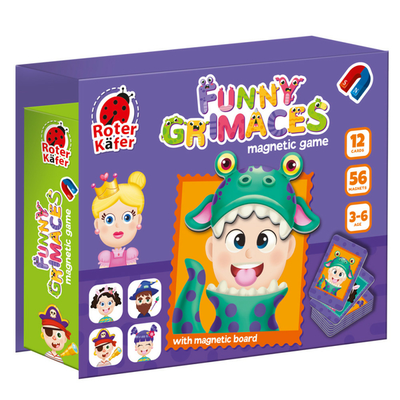 Гра настільна Roter Käfer магнітна. Веселі гримаси. RK2030-07