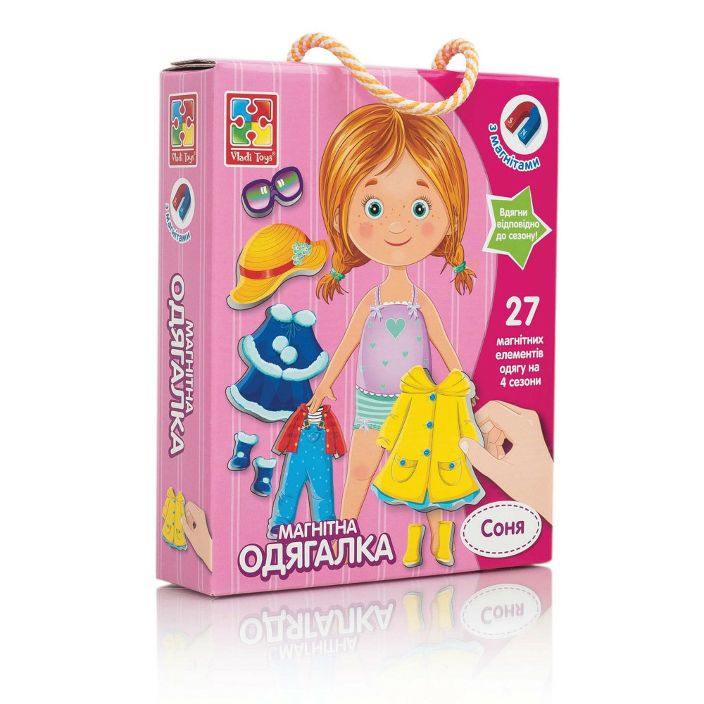 Фото, Видеообзоры гра магнітна одягалка «соня» vladi toys vt3702-07