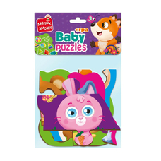 Пазли максі Vladi Toys картонні з грою Малюк Зможе «Лісові звірі» VT1722-22