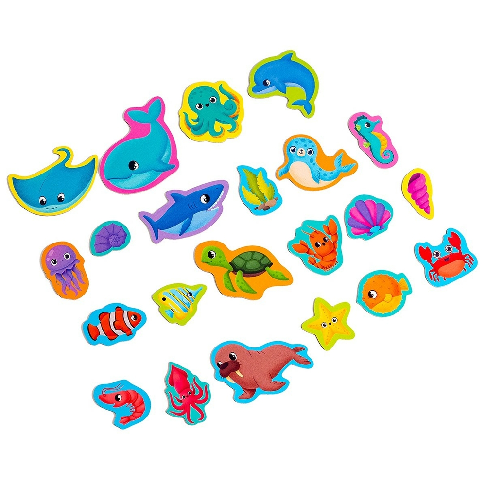 Фото, Відеоогляди набір магнітів «морські жителі» vt3106-27