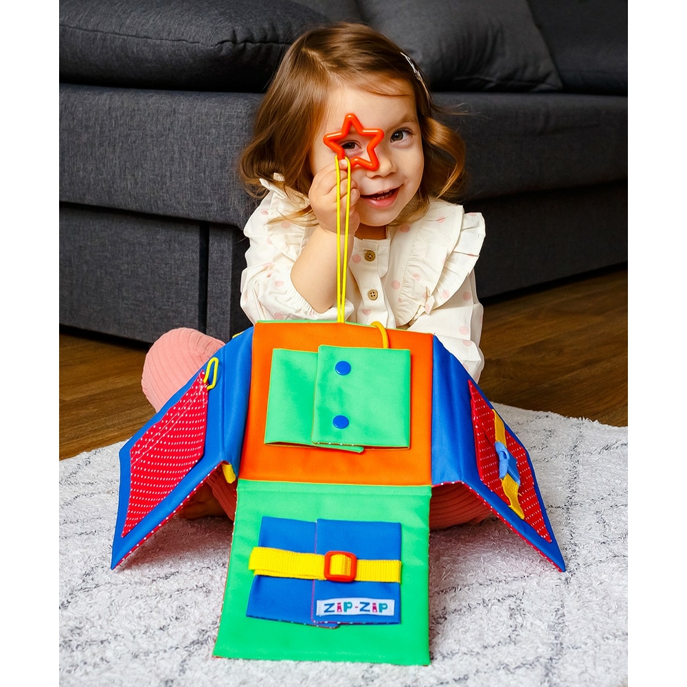 Фото, Видеообзоры бізіборд із застібками "хрестик" roter kafer rz2001-01