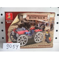 Конструктор SLUBAN M38 B 0228 R (160шт) ЖД вокзал, 56 дет, в кор-ке, 12-9-4см