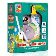 Гра Пиши та витирай Зоопарк VT 5010-20