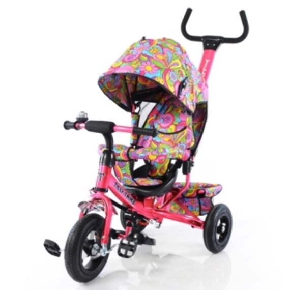 Велосипед триколісний TILLY Trike T-351-6 РОЖЕВИЙ з надувними колесами / 1 /