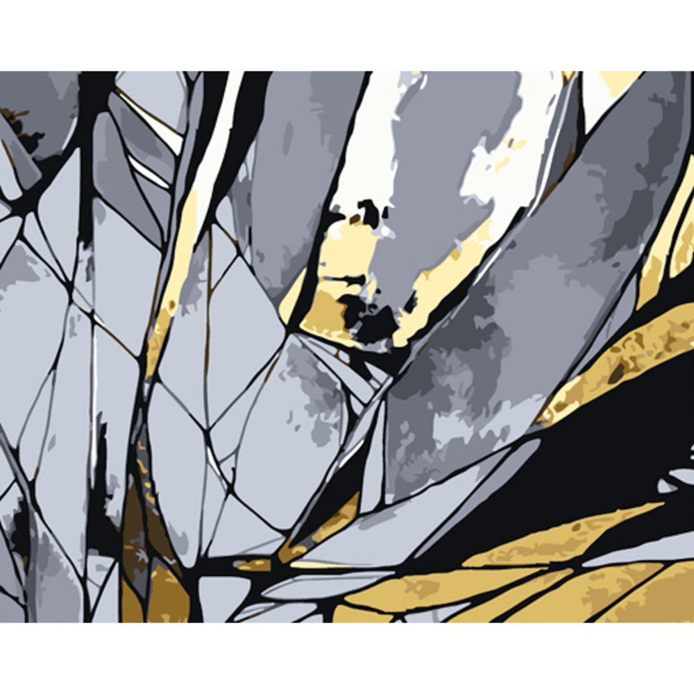 Фото, Видеообзоры картина за номерами strateg преміум розбите скло з лаком розміром 40х50 см (gs1087)