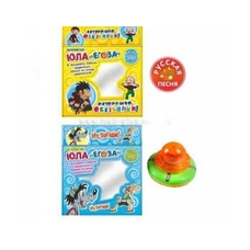 Дзига M 0035 I U/R (240шт) на бат-ке, 2 вида, в кор-ке, 14-11-9см