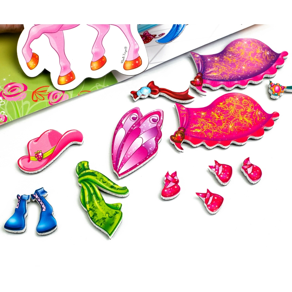 Фото, Відеоогляди гра магнітна одягалка «єдиноріг» в папці vladi toys vt3204-27