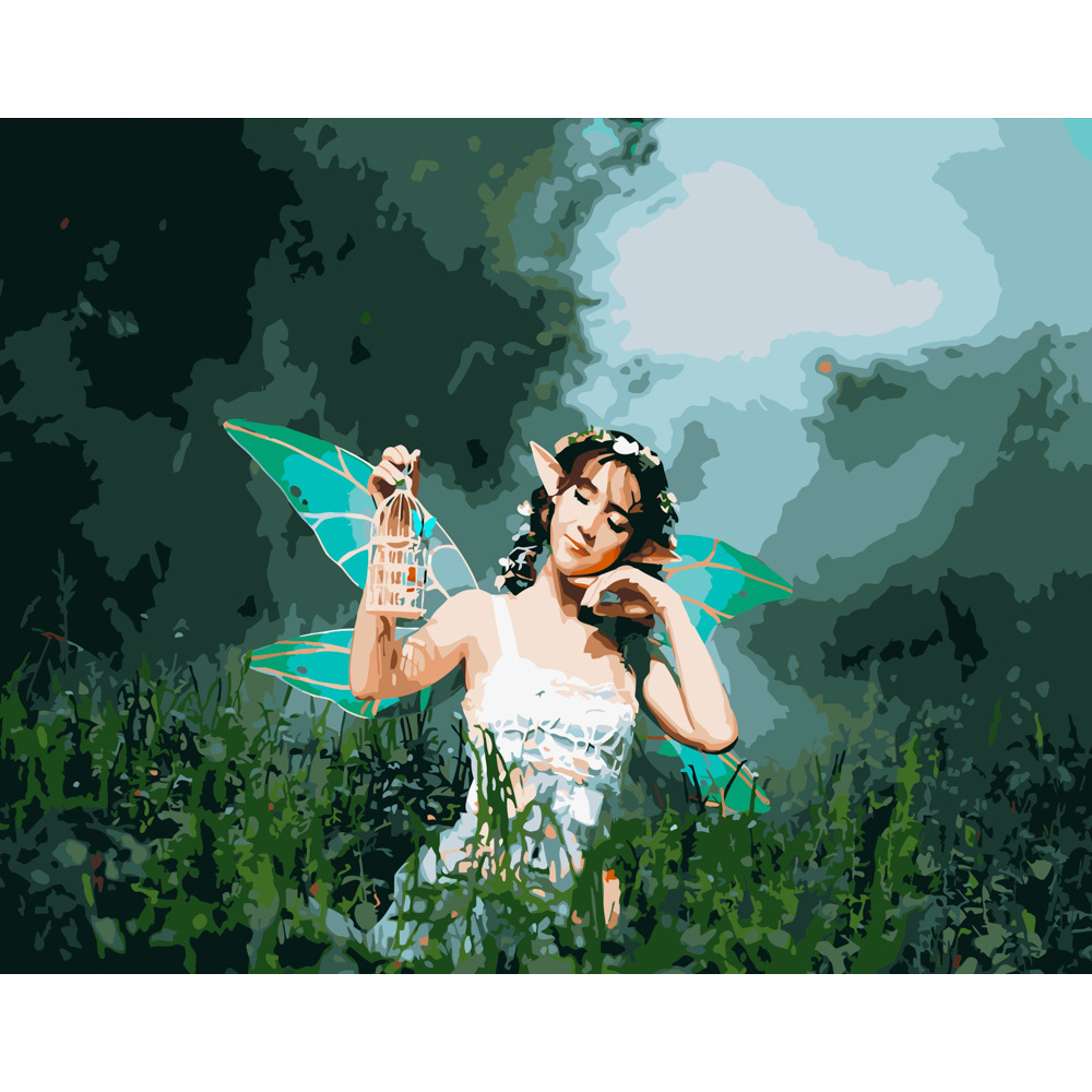 Фото, Відеоогляди картина за номерами strateg преміум чарівна фея розміром 40х50 см (gs299)