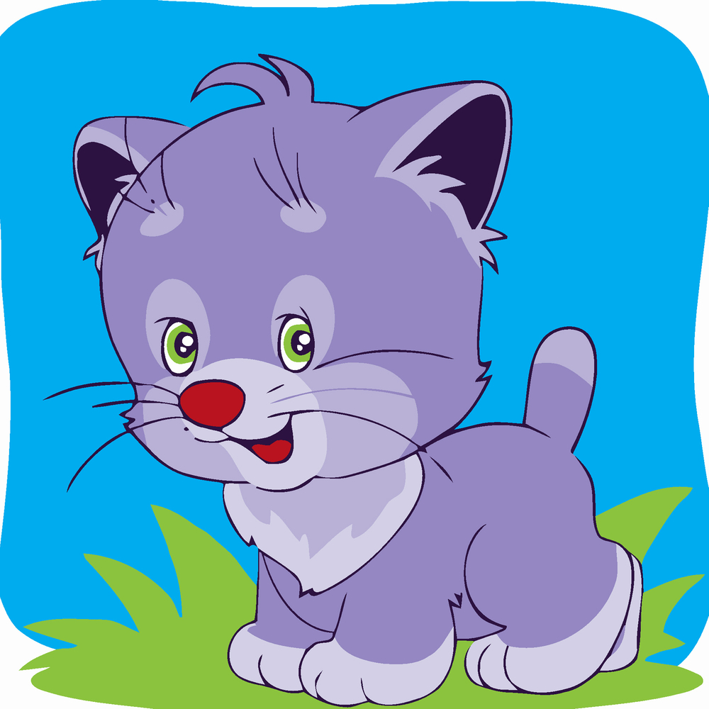 Фото, Відеоогляди картина за номерами strateg кошенятко розміром 20х20 см (hh7058)