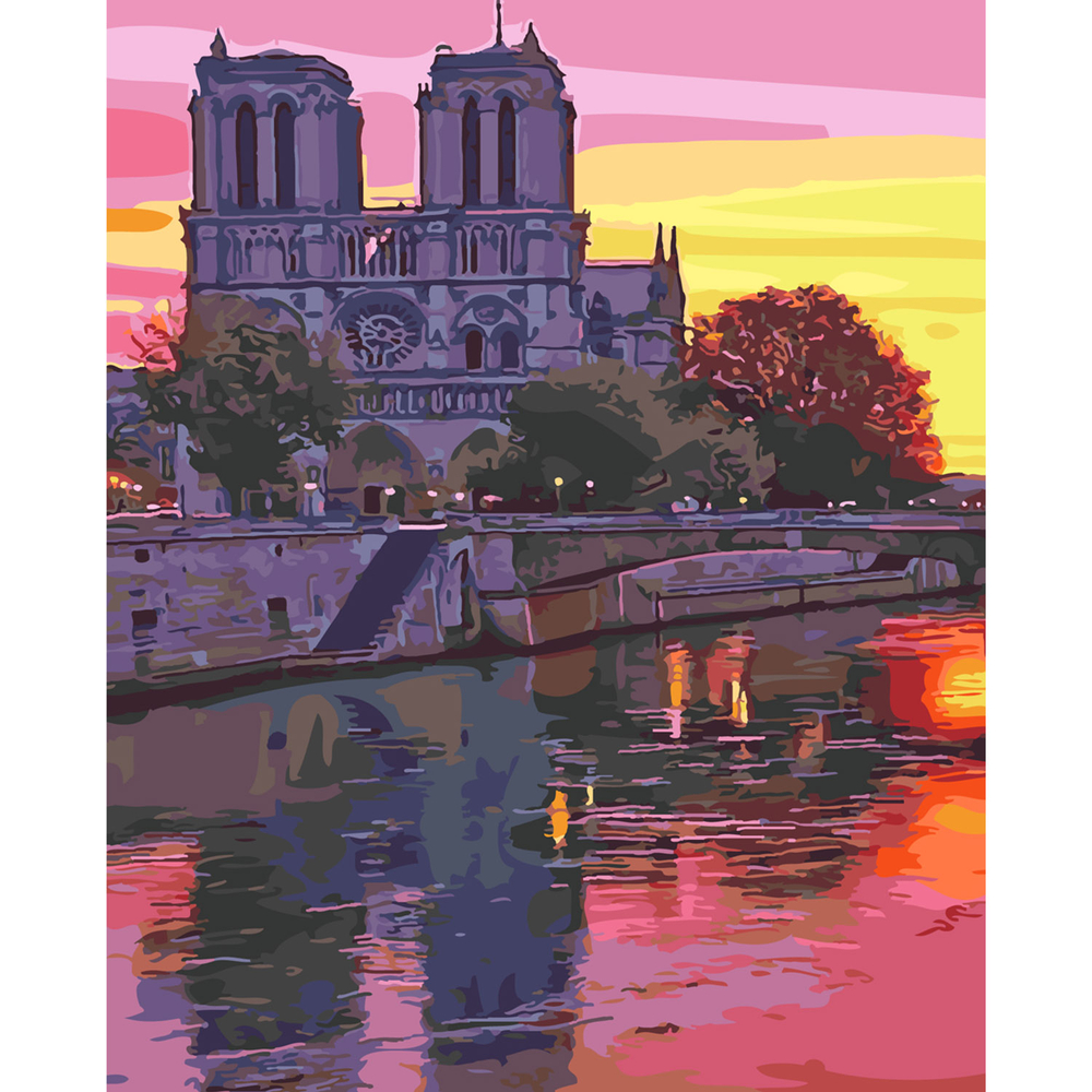 Фото, Відеоогляди картина за номерами strateg преміум малиновий захід сонця з лаком розміром 40х50 см sy6240