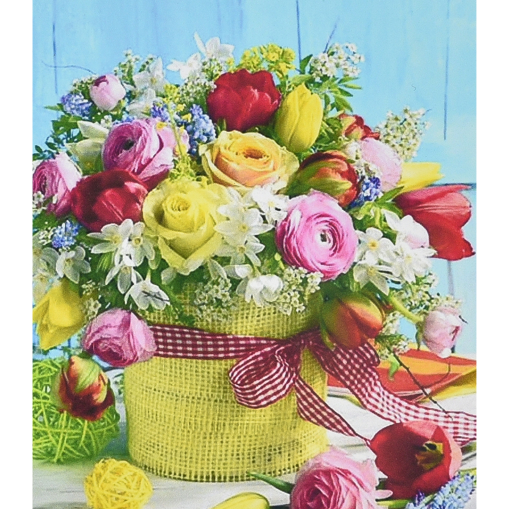 Фото, Видеообзоры алмазна мозаїка strateg преміум вітальний букет розміром 30х40 см (heg86087)