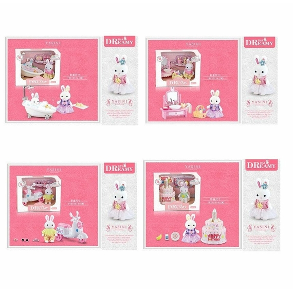 Іграшковий набір з флокс. тваринами арт. 66621-4/5/6/8 (96шт/2) 4 локації, мікс короб