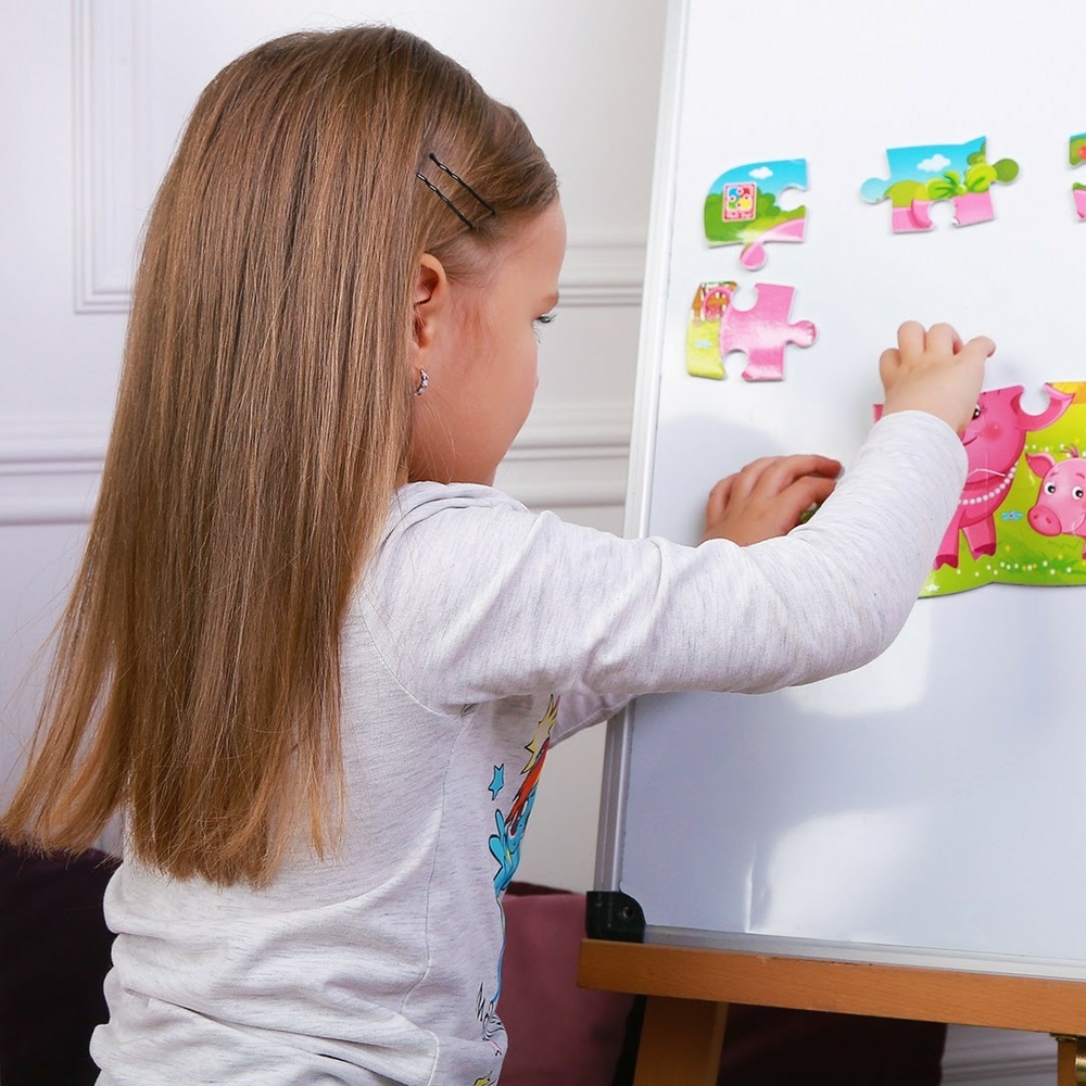 Фото, Видеообзоры пазли на магніті а5 "свинка та порося" vt3205-77