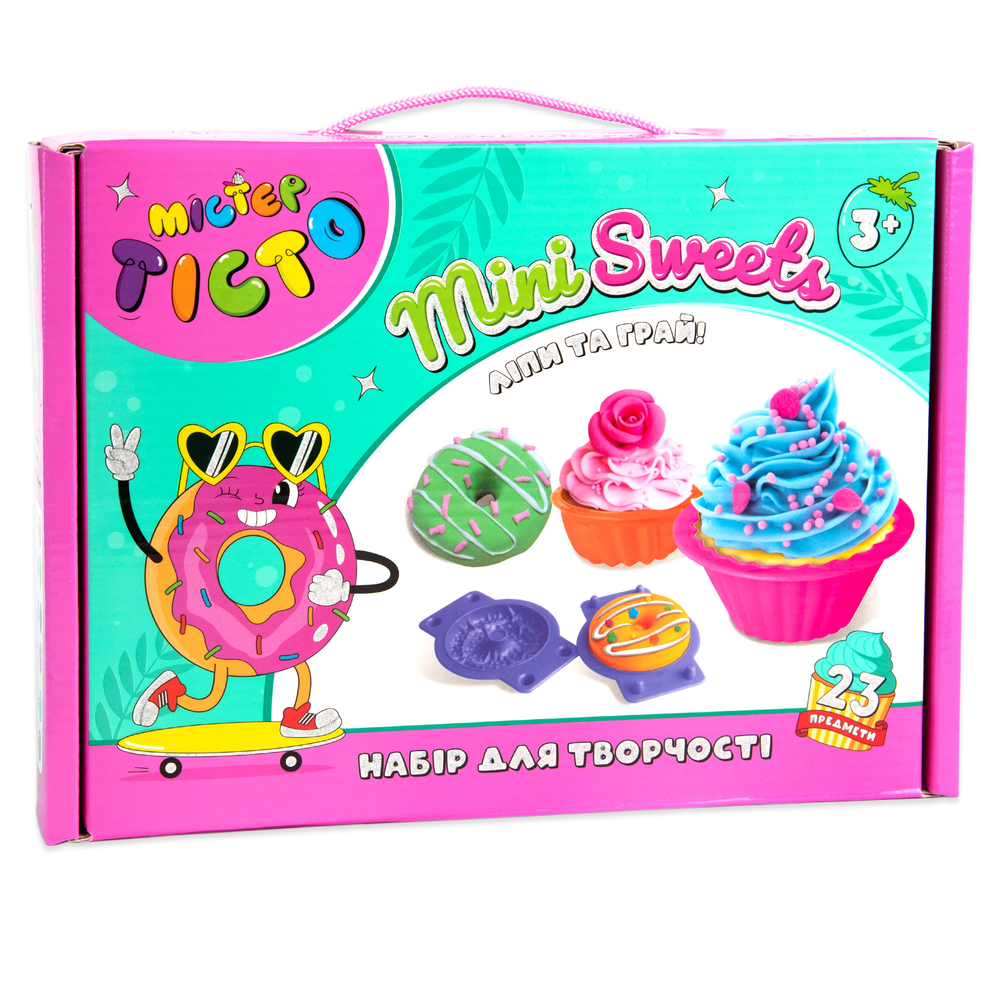 Фото, Видеообзоры набір для творчості містер тісто mini sweets strateg українською мовою (41008)