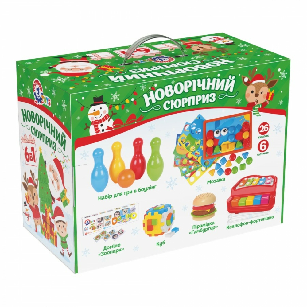 Фото, Видеообзоры новорічний набір іграшок технок, арт.8829