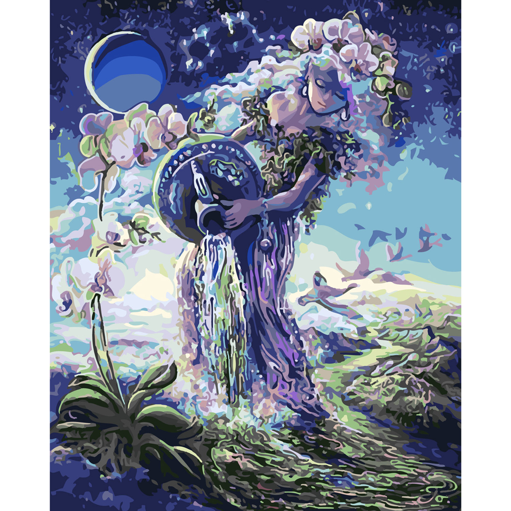 Фото, Відеоогляди картина за номерами strateg преміум паралельний всесвіт з лаком розміром 40х50 см sy6130