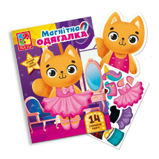 Гра магнітна одягалка «Кішечка» в папці Vladi Toys VT3204-34