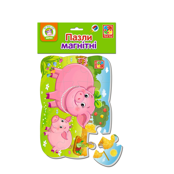 Пазли на магніті А5 "Свинка та порося" VT3205-77