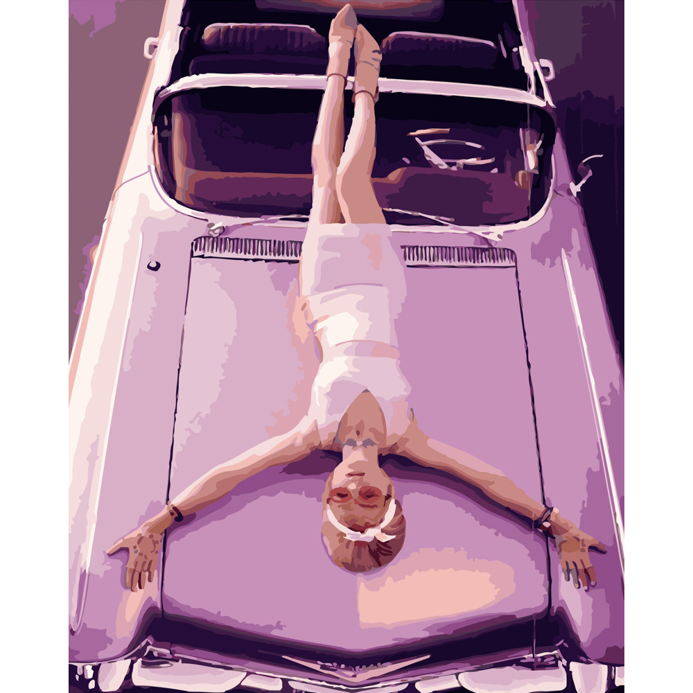 Фото, Видеообзоры картина за номерами strateg преміум рожевий гламур розміром 40х50 см (gs445)