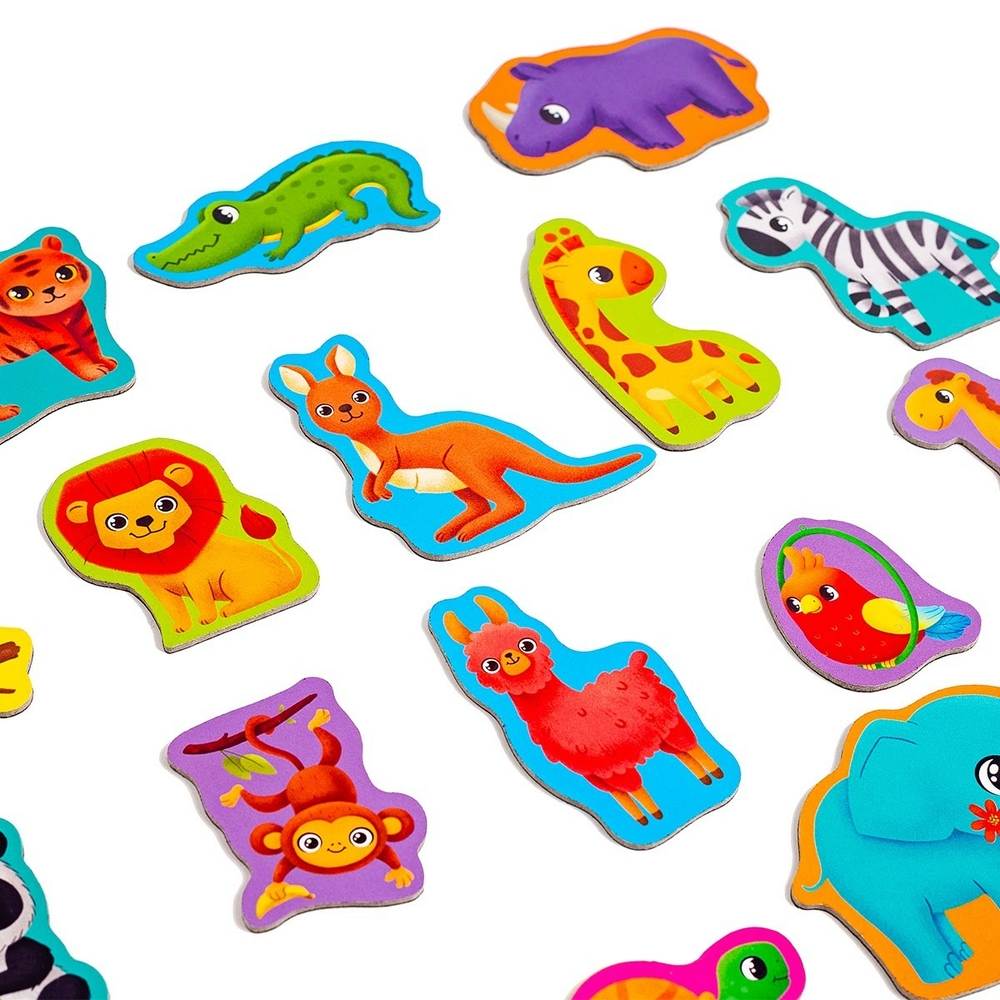 Фото, Видеообзоры набір магнітів «зоопарк» vt3106-25