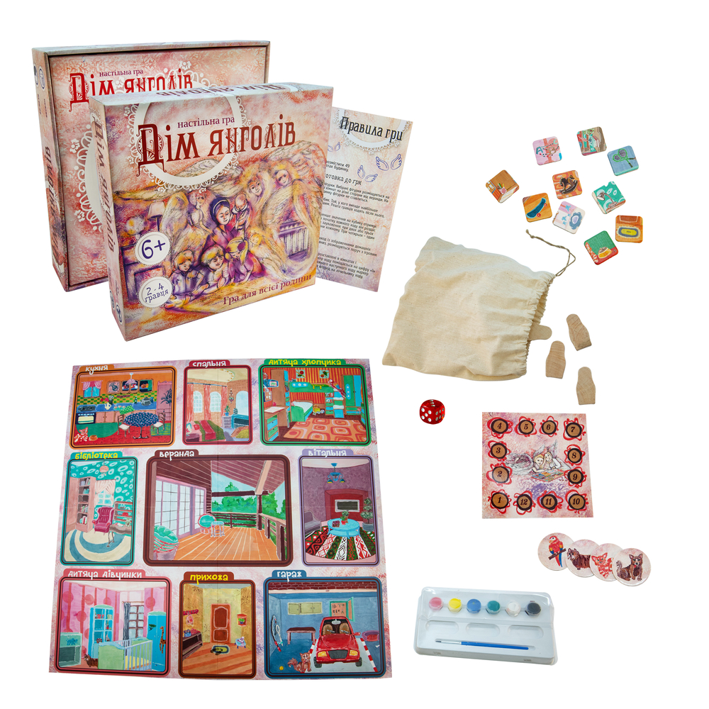 Фото, Відеоогляди настільна гра strateg дім янголів українською мовою (30101)