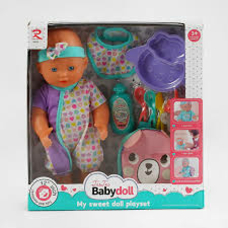 Пупс 6808 (24) п'є з пляшечки, ходить у горщик, аксесуари, 32 см, в кор