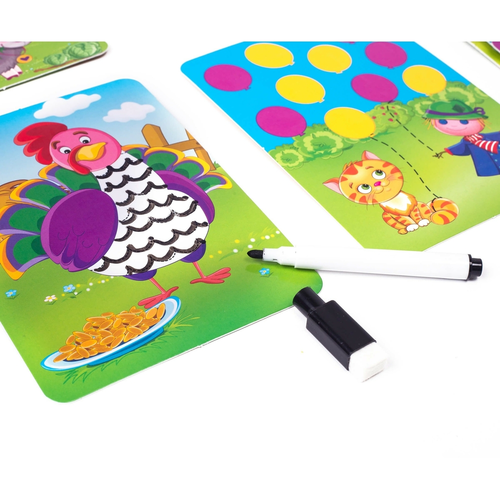 Фото, Видеообзоры гра настільна «пиши та витирай. ферма» vt5010-19