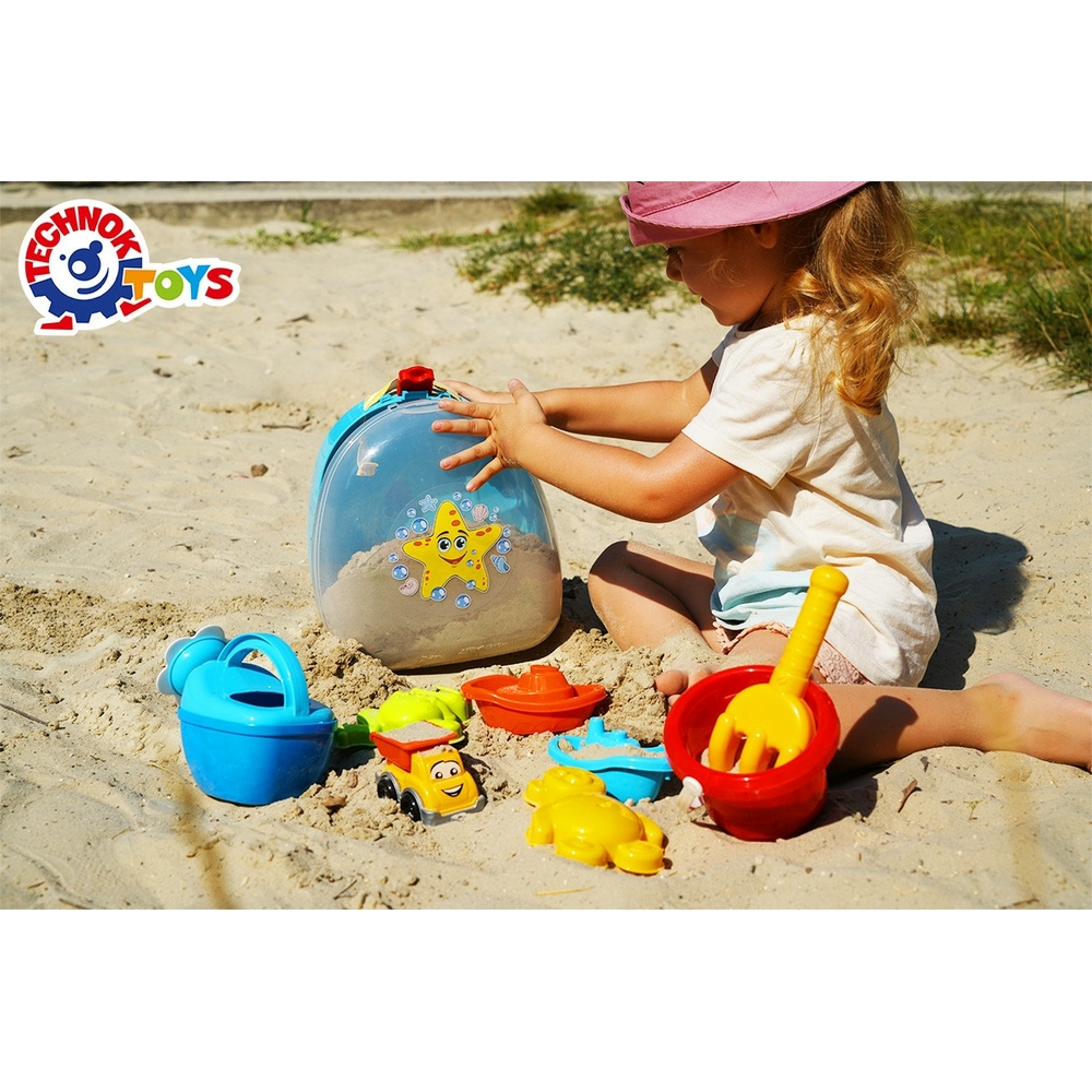 Фото, Відеоогляди іграшка "набір для гри з піском у рюкзаку технок", арт.8881