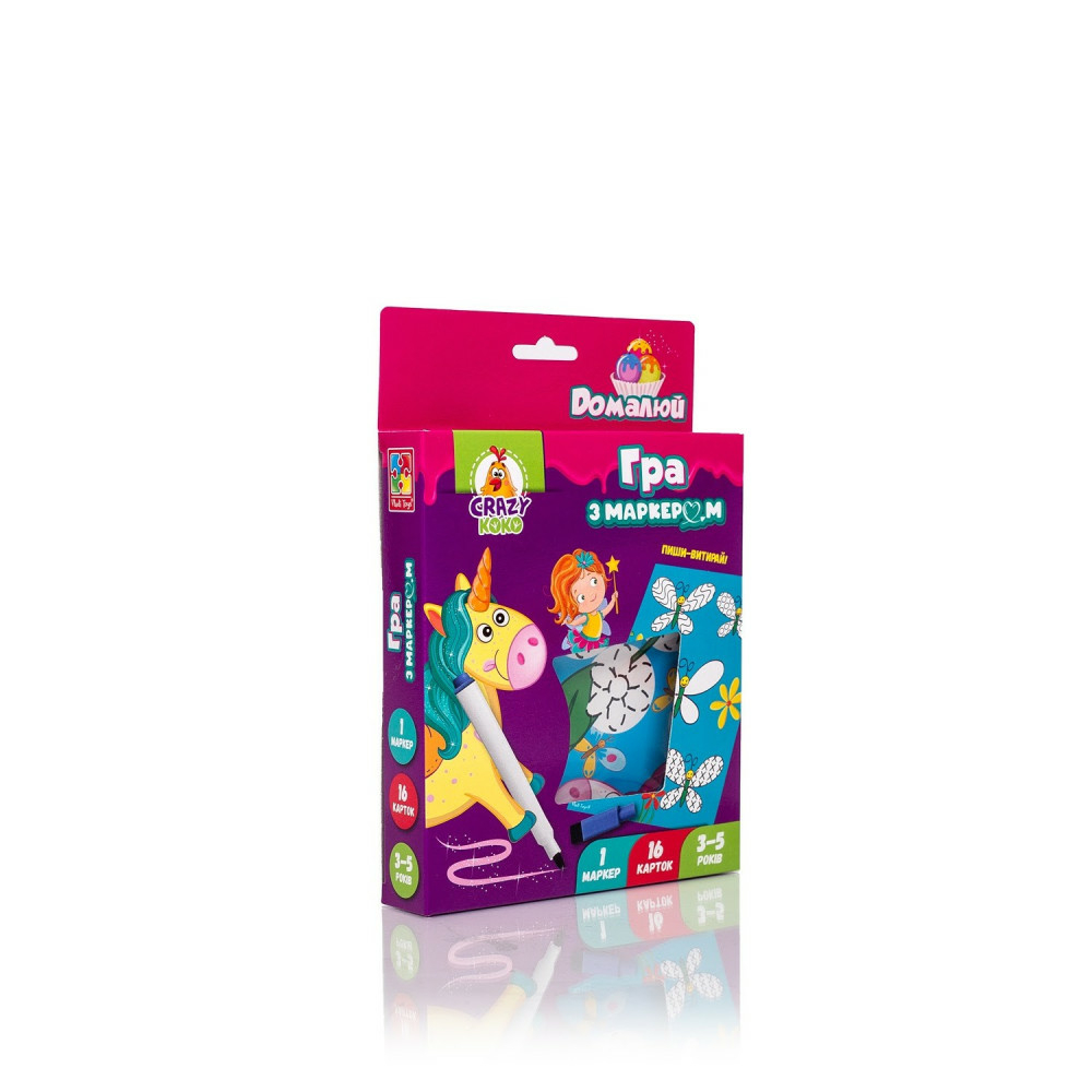 Фото, Видеообзоры гра з маркером «пиши та витирай. єдинороги» vt5010-17