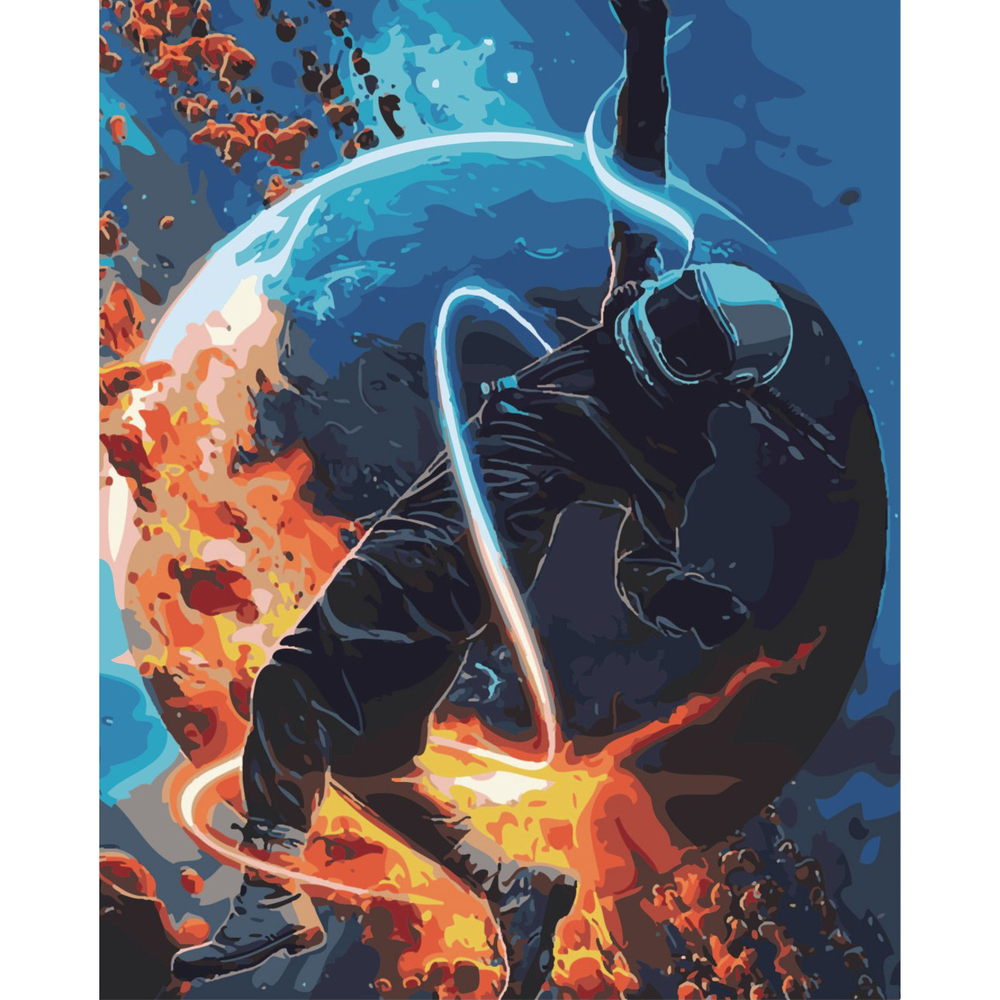 Фото, Відеоогляди картина за номерами strateg преміум космічна невагомість з лаком розміром 40х50 см sy6511