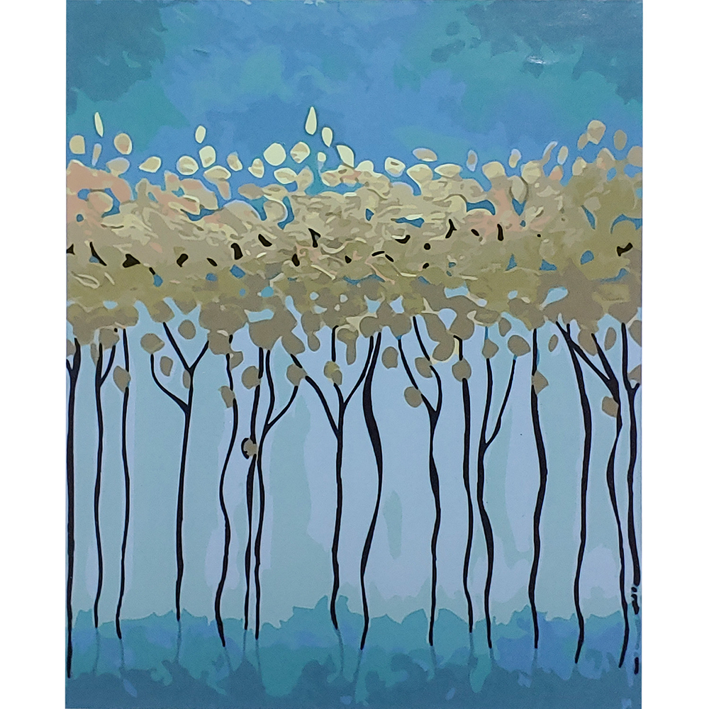 Фото, Відеоогляди картина за номерами strateg преміум витончені дерева з лаком розміром 40х50 см sy6387