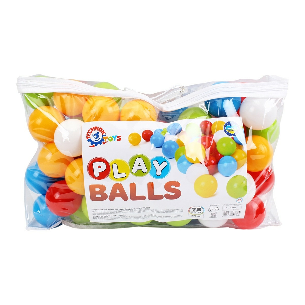 Фото, Видеообзоры іграшка "набір кульок для сухих басейнів технок", арт.8874